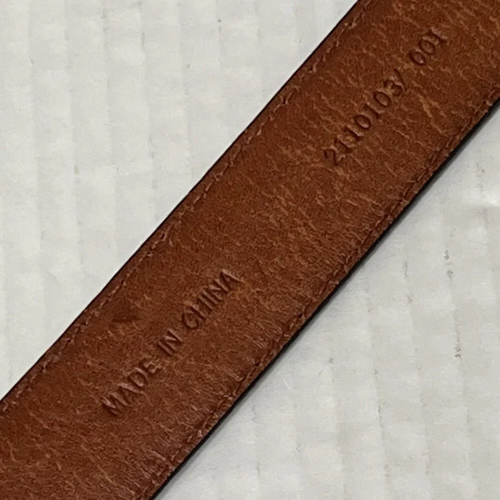 P0L0 RALPH LAUREN FAUX EMBOSSED CROC ALLIGATOR BELT GENUINE LEATHER BLACK 38